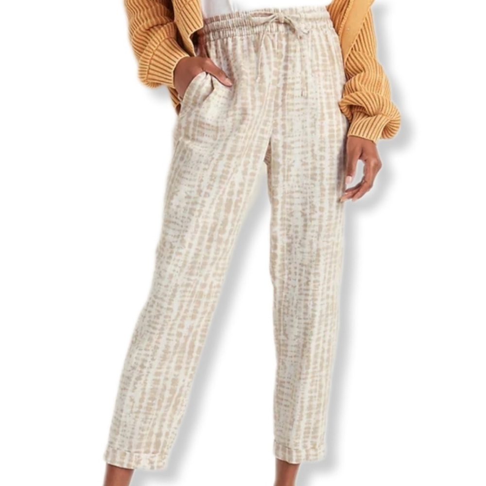 Old Navy Cream and Tan Women's Track Pants